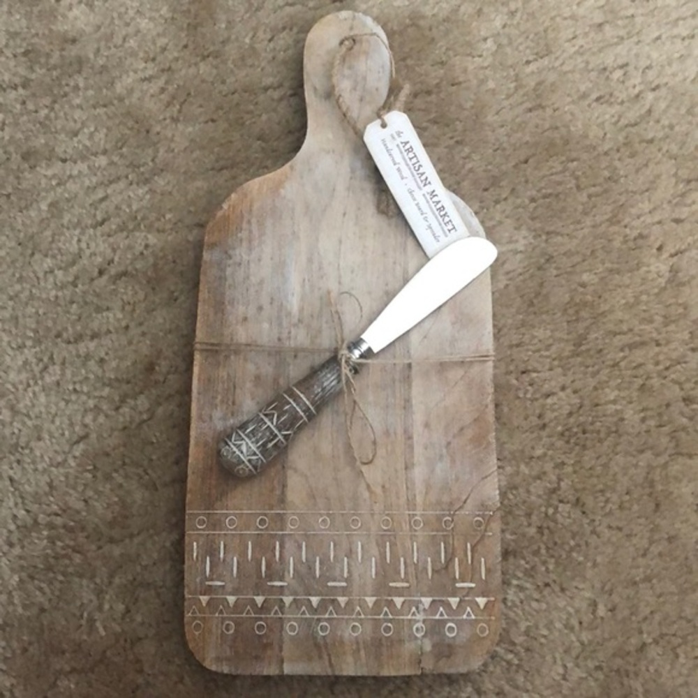 Home Essentials Artisanal Market Cheese Board 🧀💕